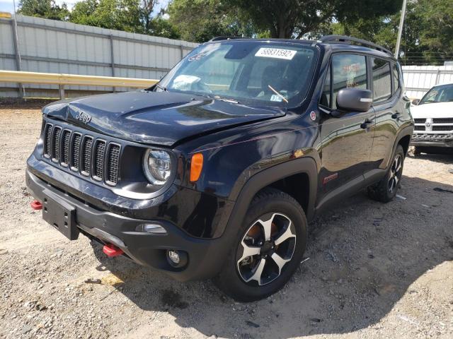 ZACNJBC1XLPL45289 - 2020 JEEP RENEGADE T BLACK photo 2