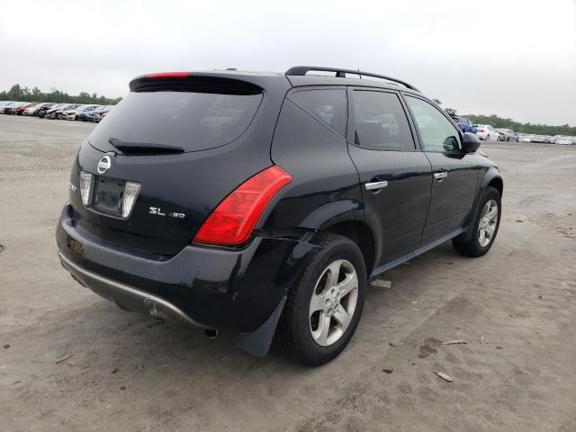 JN8AZ08W74W317719 - 2004 NISSAN MURANO BLACK photo 4