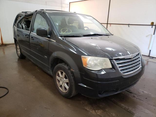 2A8HR54P08R836107 - 2008 CHRYSLER TOWN & COU BLACK photo 1