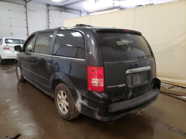 2A8HR54P08R836107 - 2008 CHRYSLER TOWN & COU BLACK photo 3