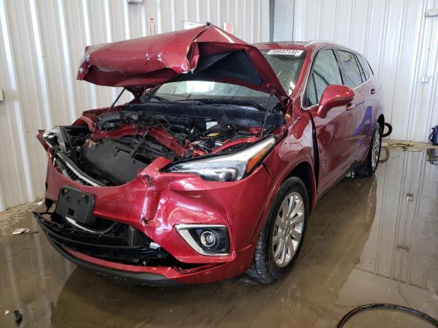 LRBFX2SA4KD026666 - 2019 BUICK ENVISION E RED photo 2