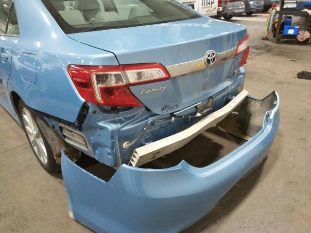 4T1BD1FK5CU055323 - 2012 TOYOTA CAMRY HYBR BLUE photo 9