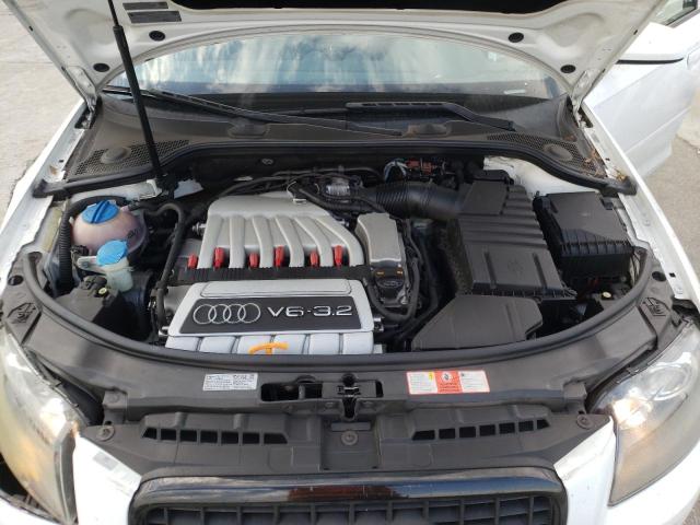 WAUKD78P98A183120 - 2008 AUDI A3 WHITE photo 7