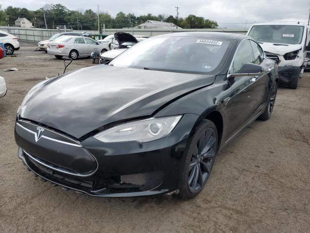 5YJSA1H15FFP72836 - 2015 TESLA MODEL S 85 BLACK photo 2