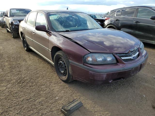 2G1WF52E639302121 - 2003 CHEVROLET IMPALA MAROON photo 1