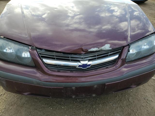 2G1WF52E639302121 - 2003 CHEVROLET IMPALA MAROON photo 9