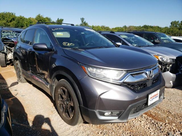 2HKRW2H98HH614443 - 2017 HONDA CR-V TOURI CHARCOAL photo 1