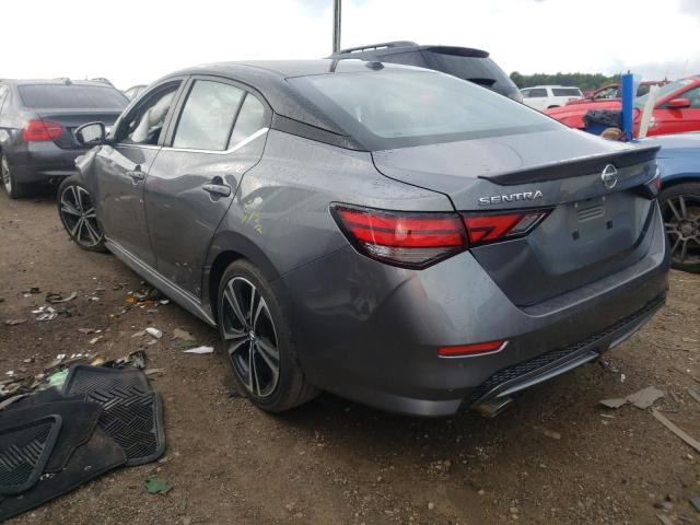 3N1AB8DV9LY251552 - 2020 NISSAN SENTRA SR GRAY photo 3