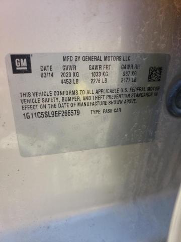 1G11C5SL9EF266579 - 2014 CHEVROLET MALIBU 1LT თაფლისფერი ფოტო 10