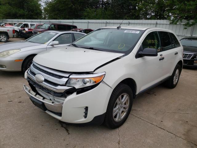 2FMDK3GC8DBA37262 - 2013 FORD EDGE WHITE photo 2