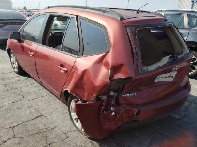 KNAFG526387183754 - 2008 KIA RONDO LX RED photo 3