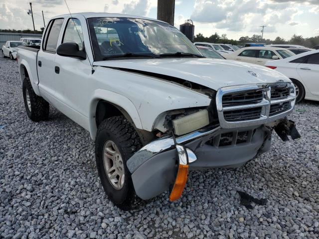 1D7HG48NX4S751676 - 2004 DODGE DAKOTA QUA WHITE photo 1