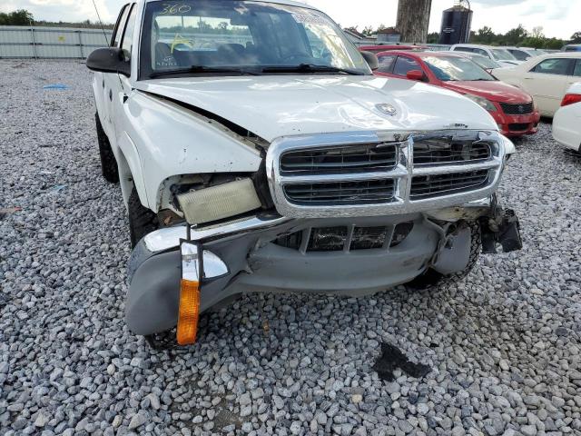 1D7HG48NX4S751676 - 2004 DODGE DAKOTA QUA WHITE photo 9