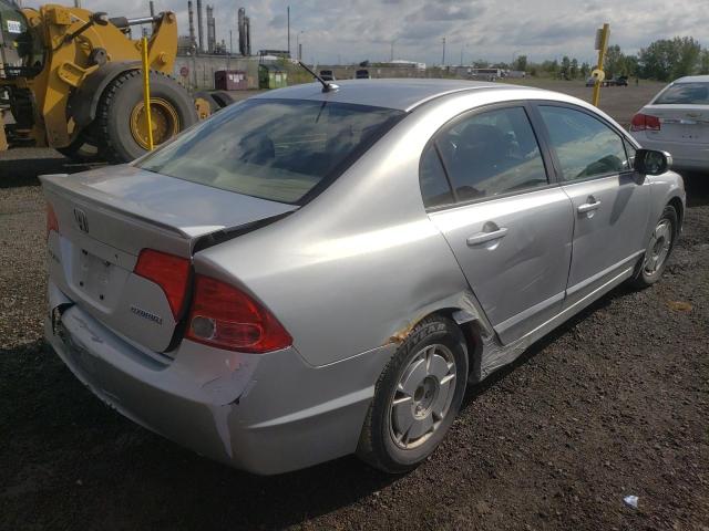 JHMFA36296S800986 - 2006 HONDA CIVIC HYBR GRAY photo 4