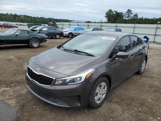 3KPFK4A76JE218671 - 2018 KIA FORTE LX BROWN photo 2