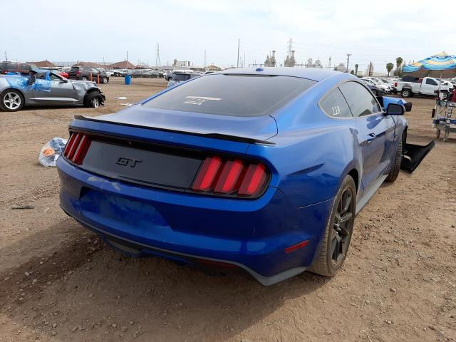 1FA6P8CF0H5235507 - 2017 FORD MUSTANG GT BLUE photo 4