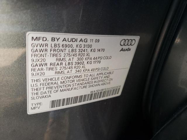 WA1DVBFE2AD002970 - 2010 AUDI Q7 PRESTIGE  photo 10