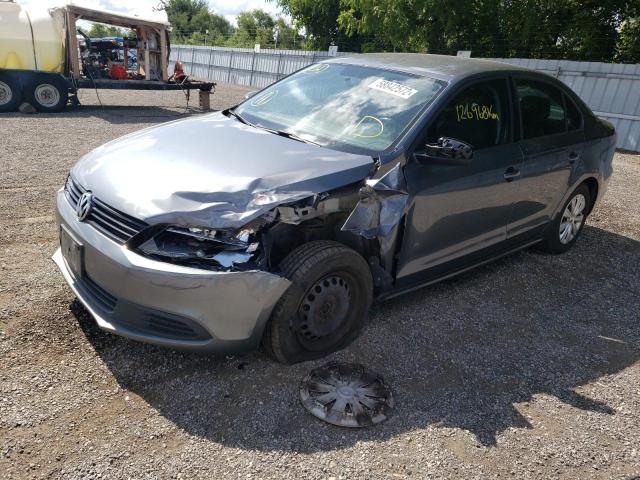 3VW2K7AJ0DM359531 - 2013 VOLKSWAGEN JETTA BASE GRAY photo 2