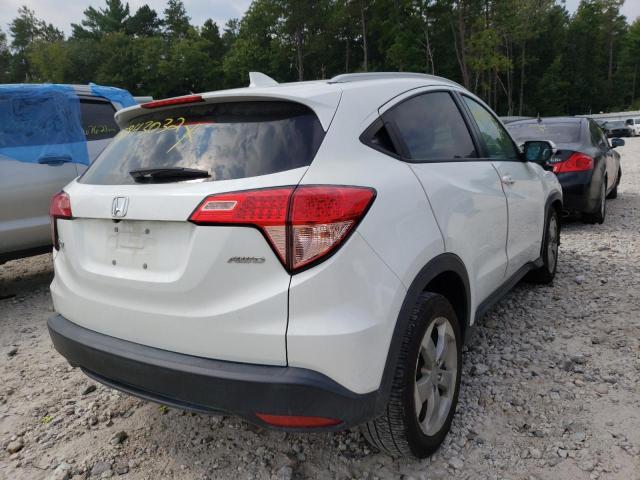 3CZRU6H76HM722849 - 2017 HONDA HR-V EXL WHITE photo 4