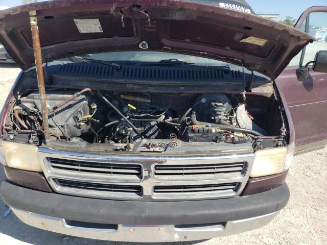 2B6HB21X7VK551900 - 1997 DODGE RAM VAN B2 MAROON photo 7