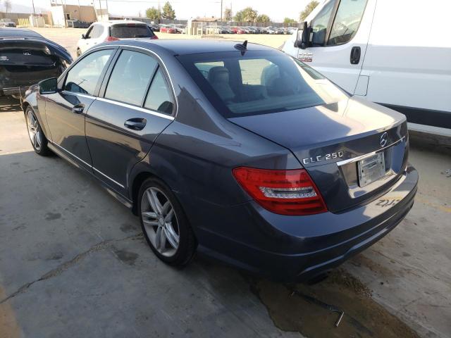 WDDGF4HB0DR296073 - 2013 MERCEDES-BENZ C 250 CHARCOAL photo 3