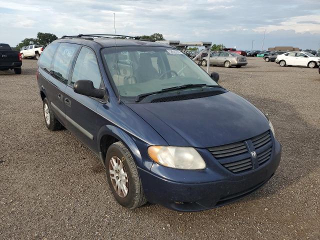 1D4GP24R65B220126 - 2005 DODGE CARAVAN SE BLUE photo 1