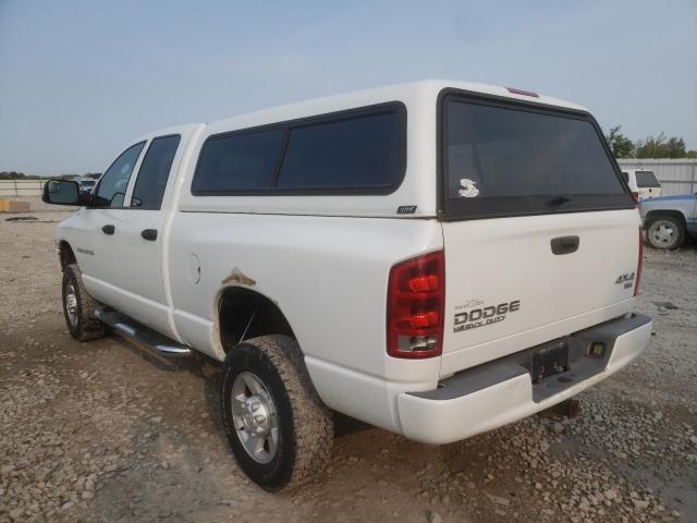 3D7KU28C23G820819 - 2003 DODGE RAM 2500 S WHITE photo 3