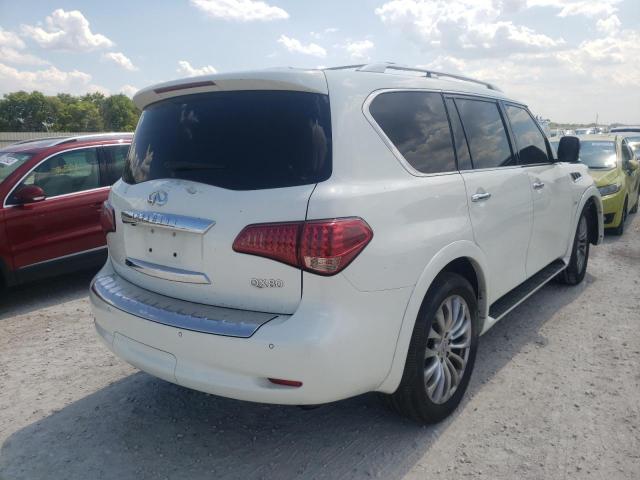 JN8AZ2NF6G9612930 - 2016 INFINITI QX80 WHITE photo 4