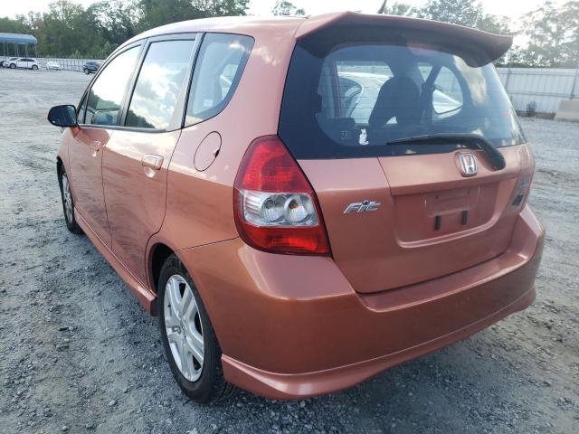 JHMGD38697S032231 - 2007 HONDA FIT S  photo 3