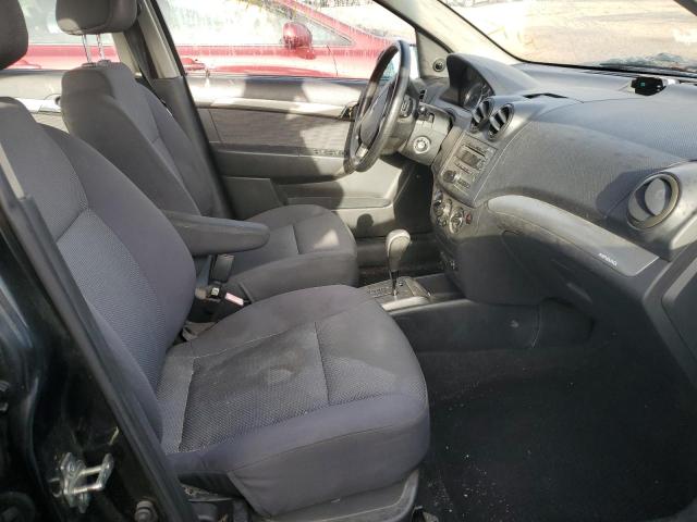 KL1TD56608B142883 - 2008 CHEVROLET AVEO BASE BLACK photo 5