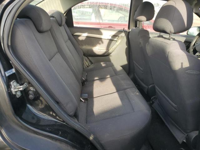 KL1TD56608B142883 - 2008 CHEVROLET AVEO BASE BLACK photo 6