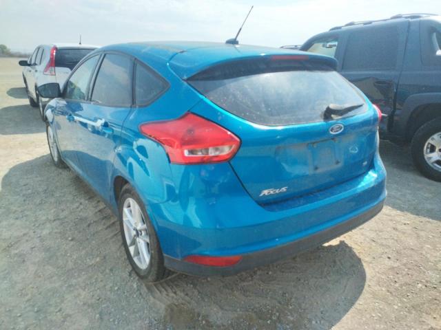 1FADP3K21FL315027 - 2015 FORD FOCUS SE BLUE photo 3