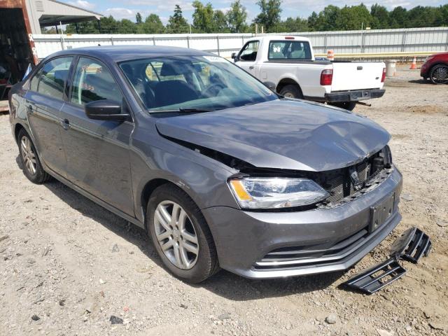 3VW2K7AJ6FM217977 - 2015 VOLKSWAGEN JETTA BASE Մոխրագույն լուսանկար 1