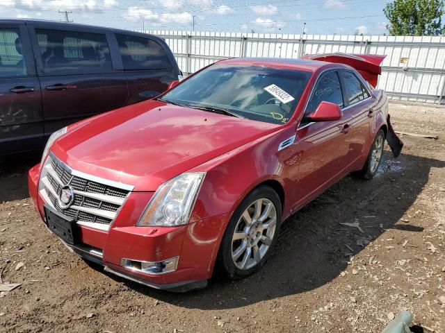 1G6DT57V490166674 - 2009 CADILLAC CTS HI FEA MAROON photo 2