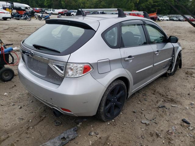 JF1GH63628G831289 - 2008 SUBARU IMPREZA OU SILVER photo 4