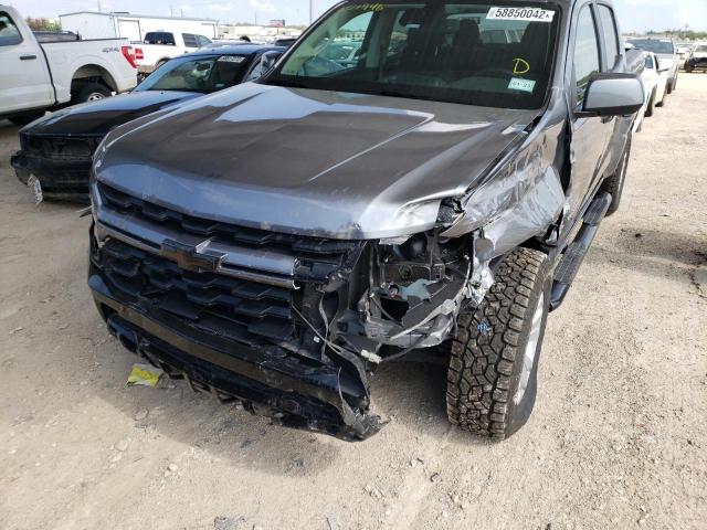 1GCGSCEA6M1201946 - 2021 CHEVROLET COLORADO L GRAY photo 9