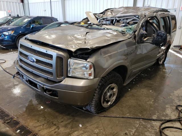 1FMSU43P35EA50099 - 2005 FORD EXCURSION GRAY photo 2