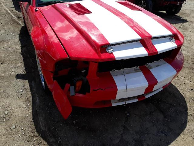 1ZVHT82H855127162 - 2005 FORD MUSTANG GT RED photo 9