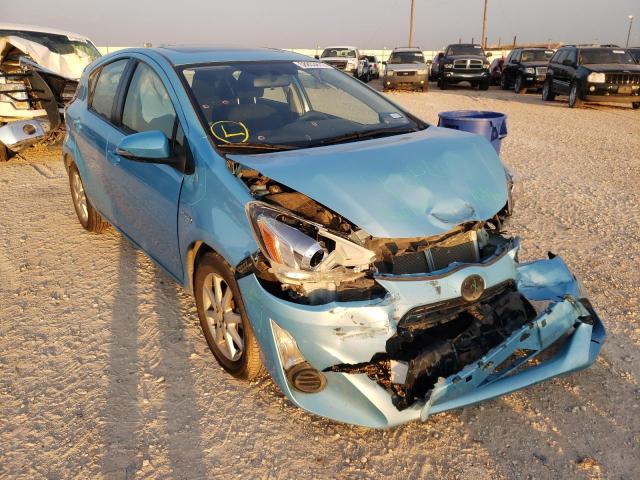 JTDKDTB30F1087083 - 2015 TOYOTA PRIUS C TURQUOISE photo 1