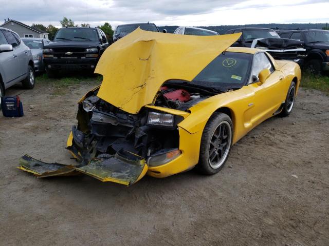 1G1YY12S735113122 - 2003 CHEVROLET CORVETTE Z YELLOW photo 2