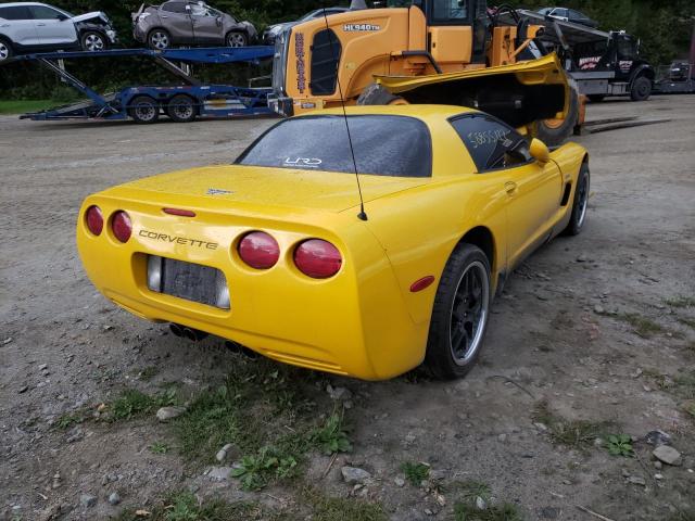 1G1YY12S735113122 - 2003 CHEVROLET CORVETTE Z YELLOW photo 4