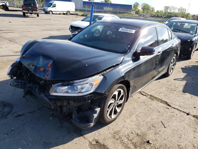 1HGCR3F82HA035213 - 2017 HONDA ACCORD EXL BLACK photo 2