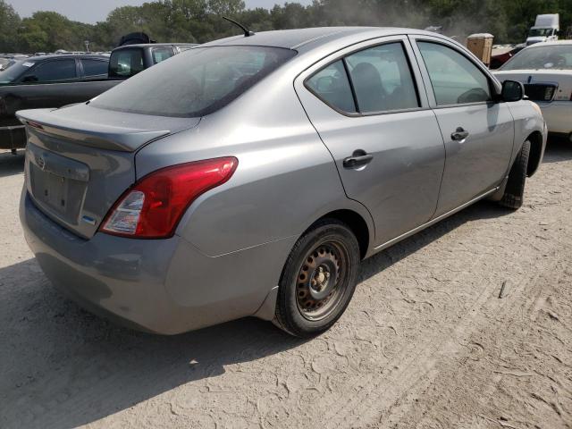 3N1CN7AP8DL862364 - 2013 NISSAN VERSA S GRAY photo 4