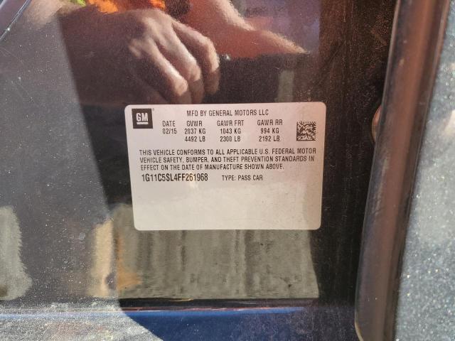 1G11C5SL4FF261968 - 2015 CHEVROLET MALIBU 1LT 黑色 照片 10