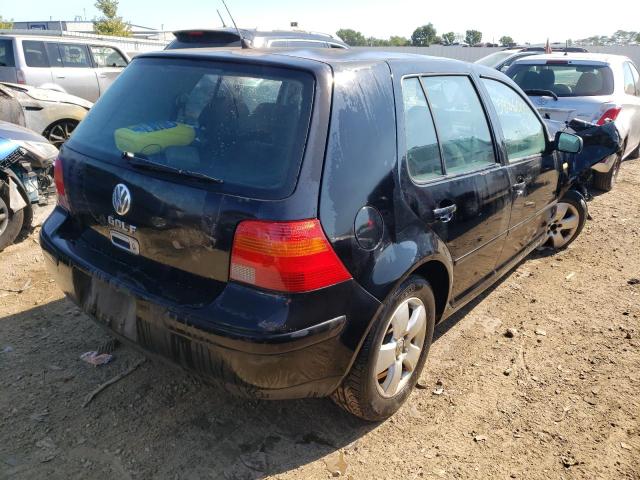 9BWGS61J914059437 - 2001 VOLKSWAGEN GOLF GLS BLACK photo 4