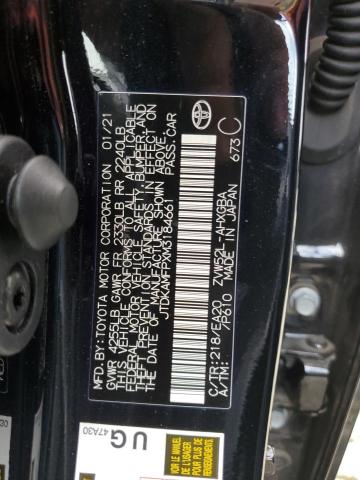 JTDKAMFPXM3184661 - 2021 TOYOTA PRIUS PRIM 黑色 照片 10