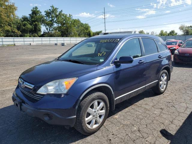 JHLRE48738C036599 - 2008 HONDA CR-V EXL BLUE photo 2