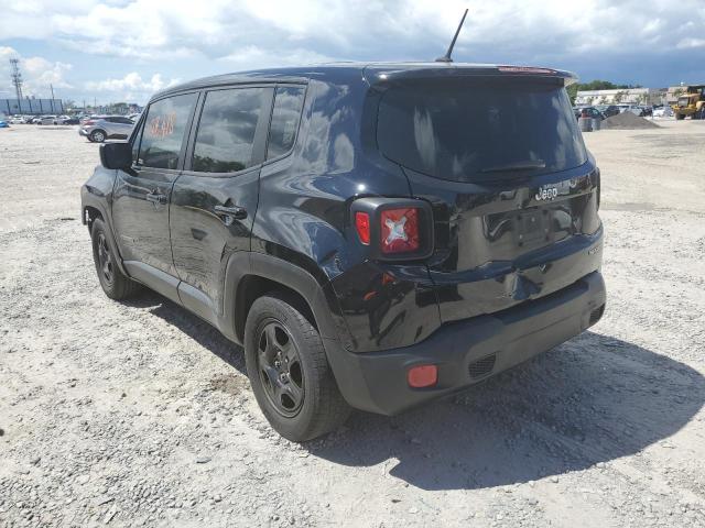 ZACCJAAT9GPE33975 - 2016 JEEP RENEGADE S BLACK photo 3