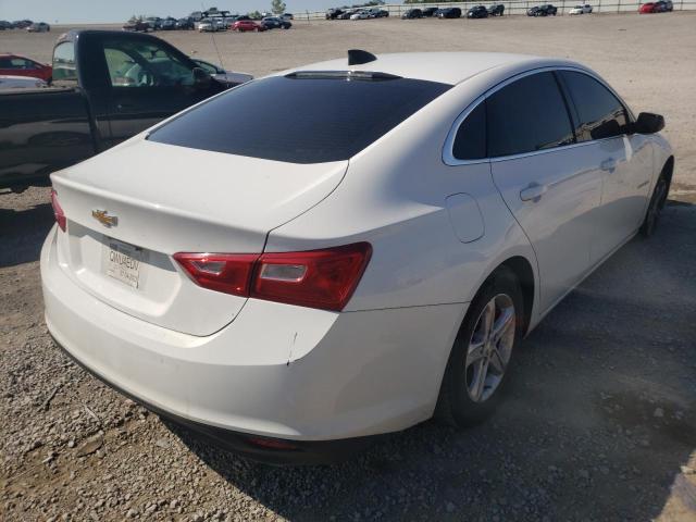 1G1ZB5ST2KF215569 - 2019 CHEVROLET MALIBU LS WHITE photo 4