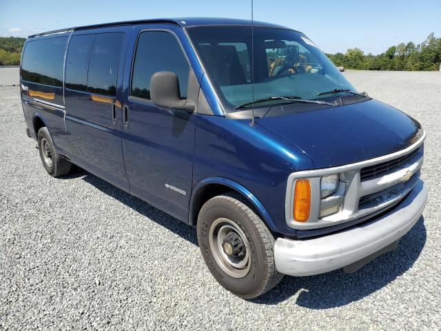 1GCHG39F0Y1249878 - 2000 CHEVROLET EXPRESS 35 BLUE photo 1